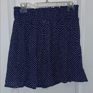 Old Navy Navy and White Mini Skirt